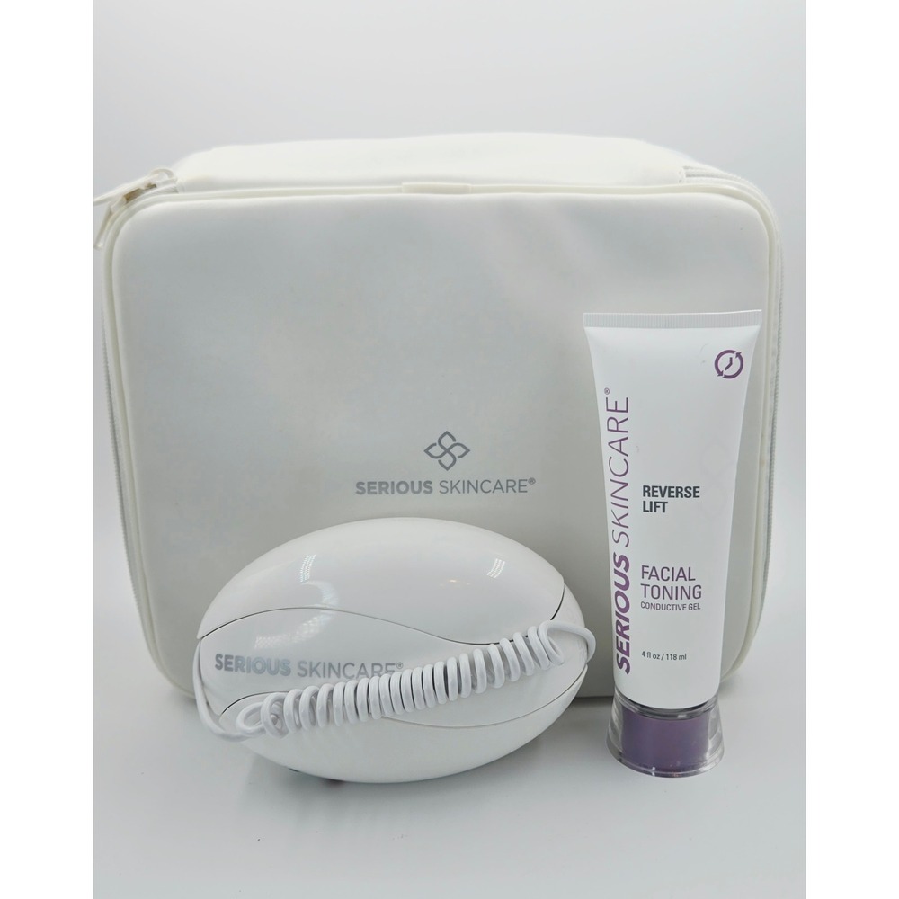 Serious Skincare "The Egg" Microcurrent Facial Toning System + Conductive Gel